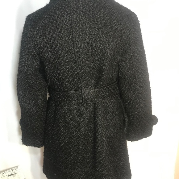 Black Pea coat with belt - Picture 10 of 10